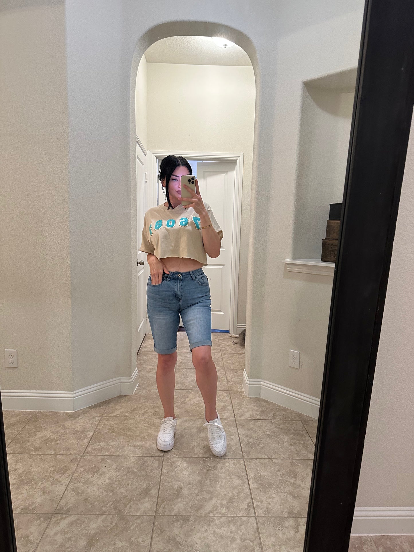Medium Wash Bermuda Shorts