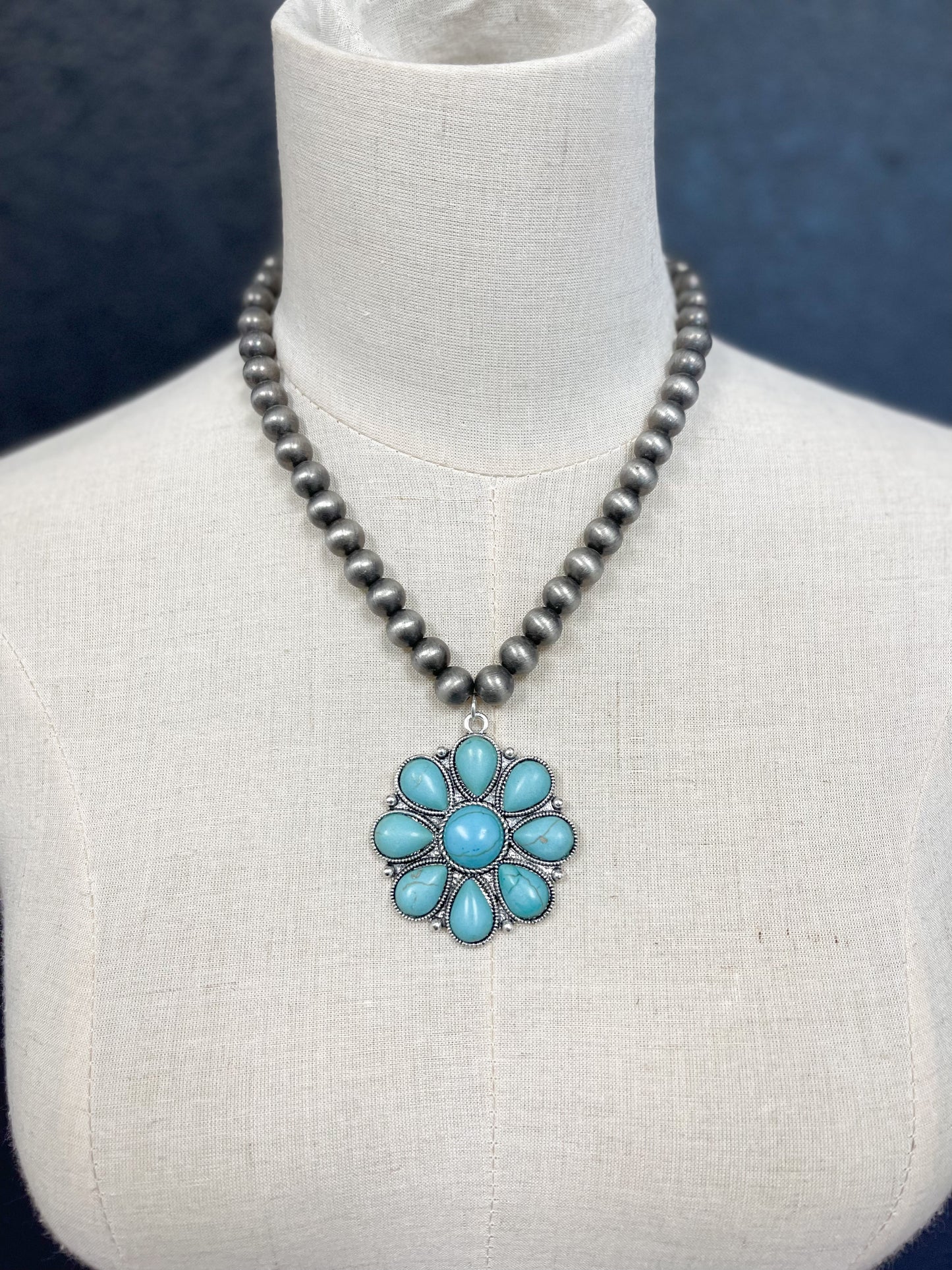 Floral Stone Necklace