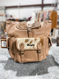Wrangler Cowhide Khaki Backpack