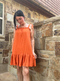 Orange Tie Dress
