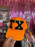 Neon Orange TX Trucker Hat