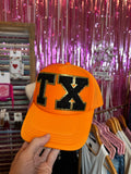Neon Orange TX Trucker Hat