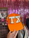 Neon Orange TX Trucker Hat