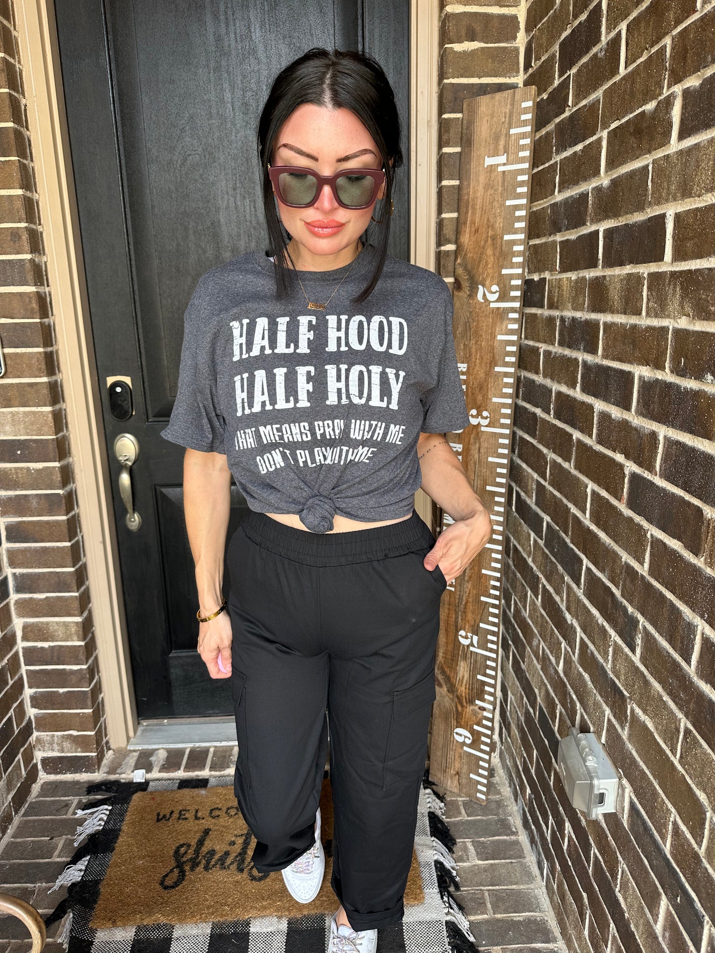 Half Hood Half Holy Tee