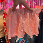 Pink Fringe Kids Shorts