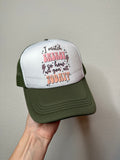 Funny Trucker Hats (Choose Option)