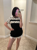 White Leopard Top