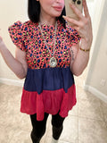 Vibrant Leopard Blouse 20177